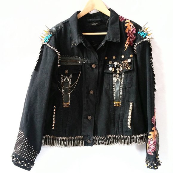 Handmade Jacket - Rat Tails and Coke Nails L - Picture 2 of 13